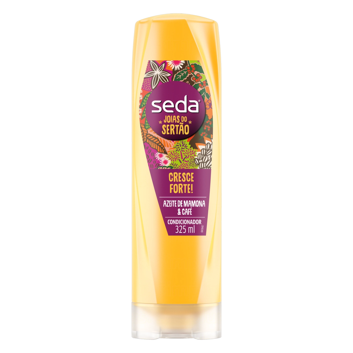 Condicionador Seda Joias Do Sertão Azeite Mamona Café Frasco 325ml