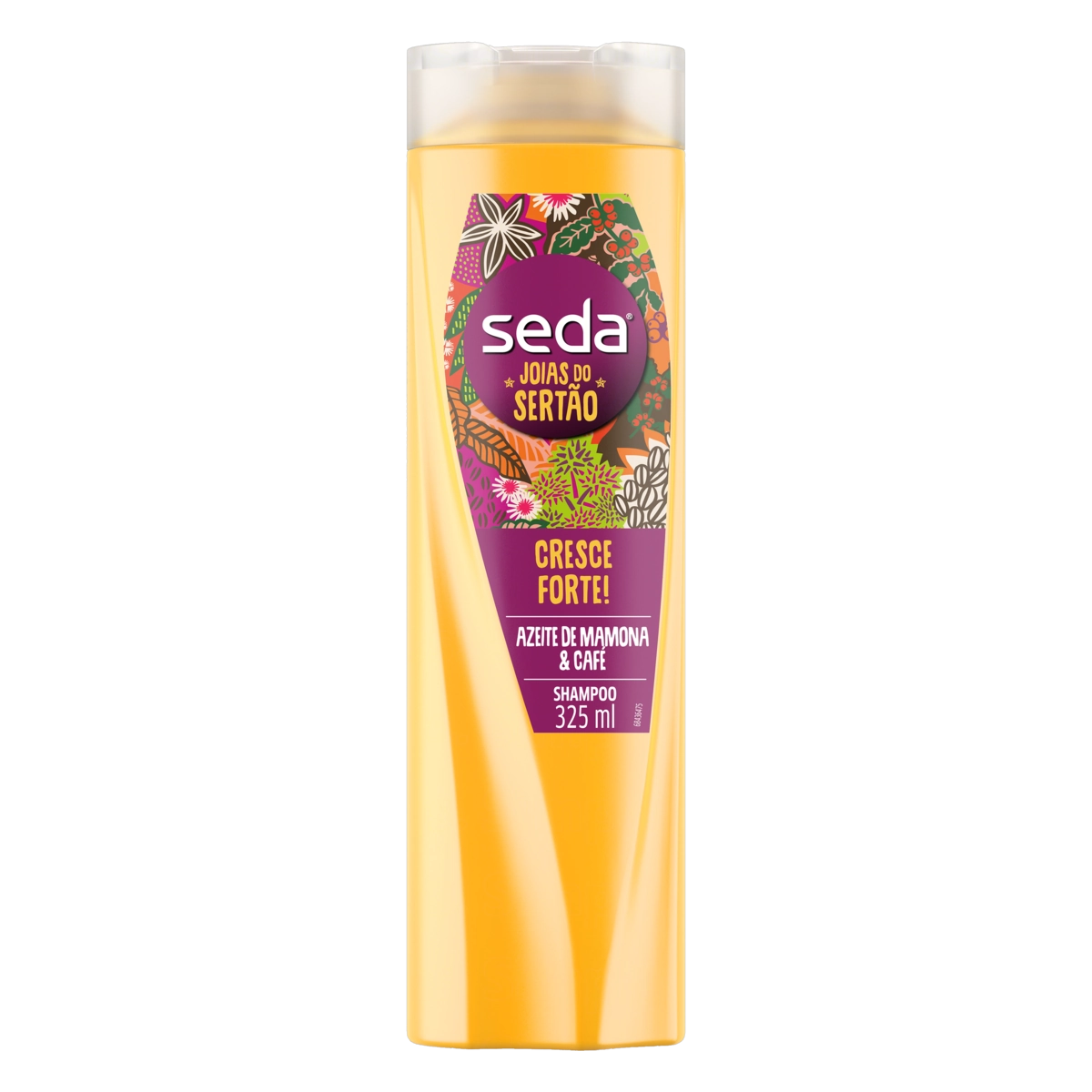 Shampoo Seda Joias Do Sertão Azeite Mamona Café Frasco 325ml