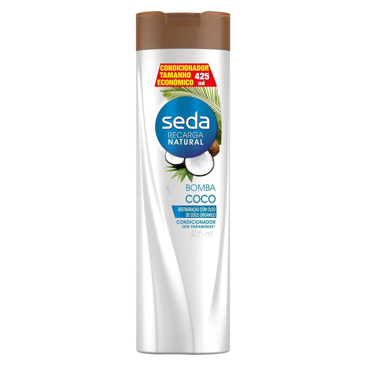 Condicionador Seda Joias Da Natureza óleo De Coco Frasco 425ml Tamanho Econômico