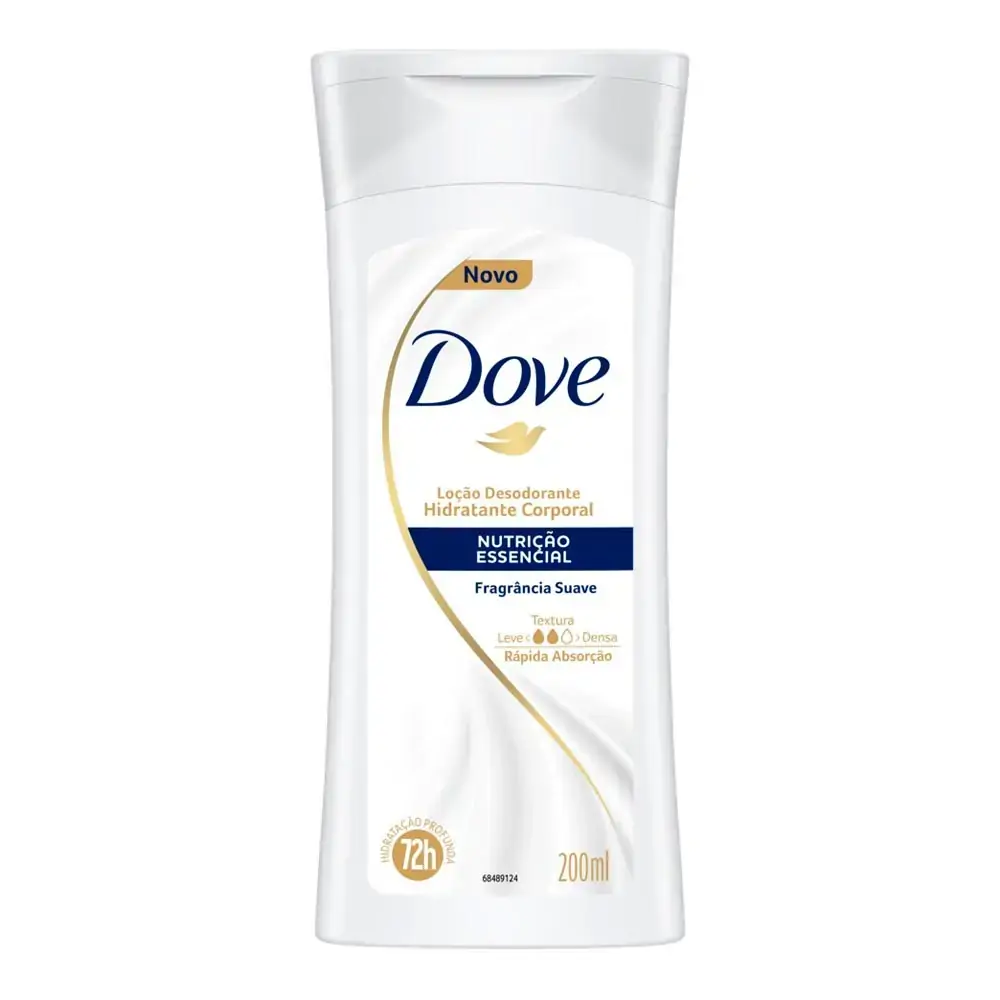 Loção Desodorante Hidratante Corporal DOVE Nutrição Essencial 200 ml