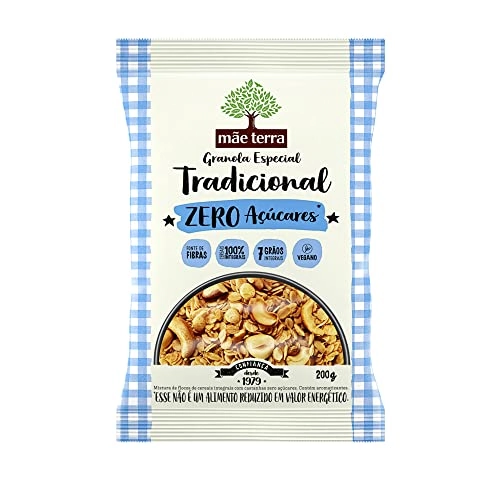 Granola Tradicional Zero Açúcar Mãe Terra Pacote 200g