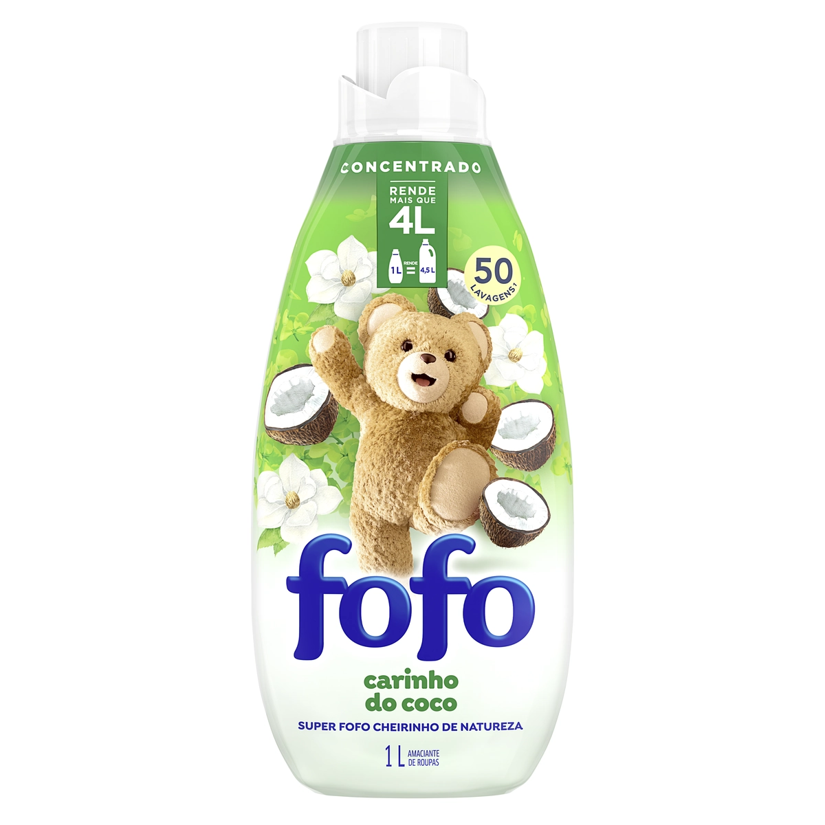 Amaciante De Roupa Concentrado Cheirinho De Natureza Fofo Frasco 1l
