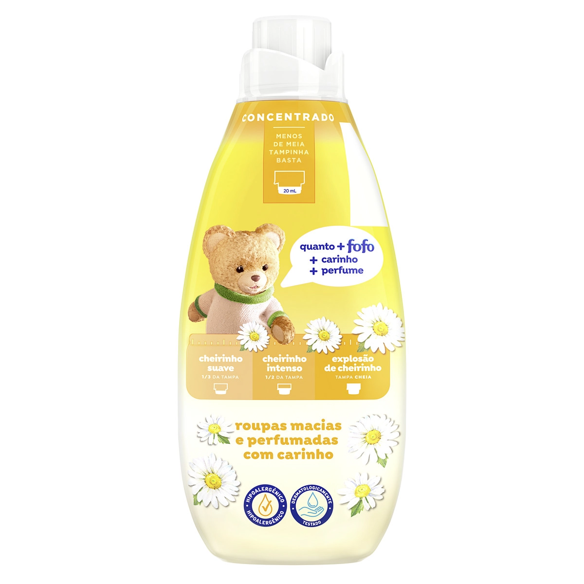 Amaciante De Roupa Concentrado Cheirinho De Bebê Fofo Frasco 1l