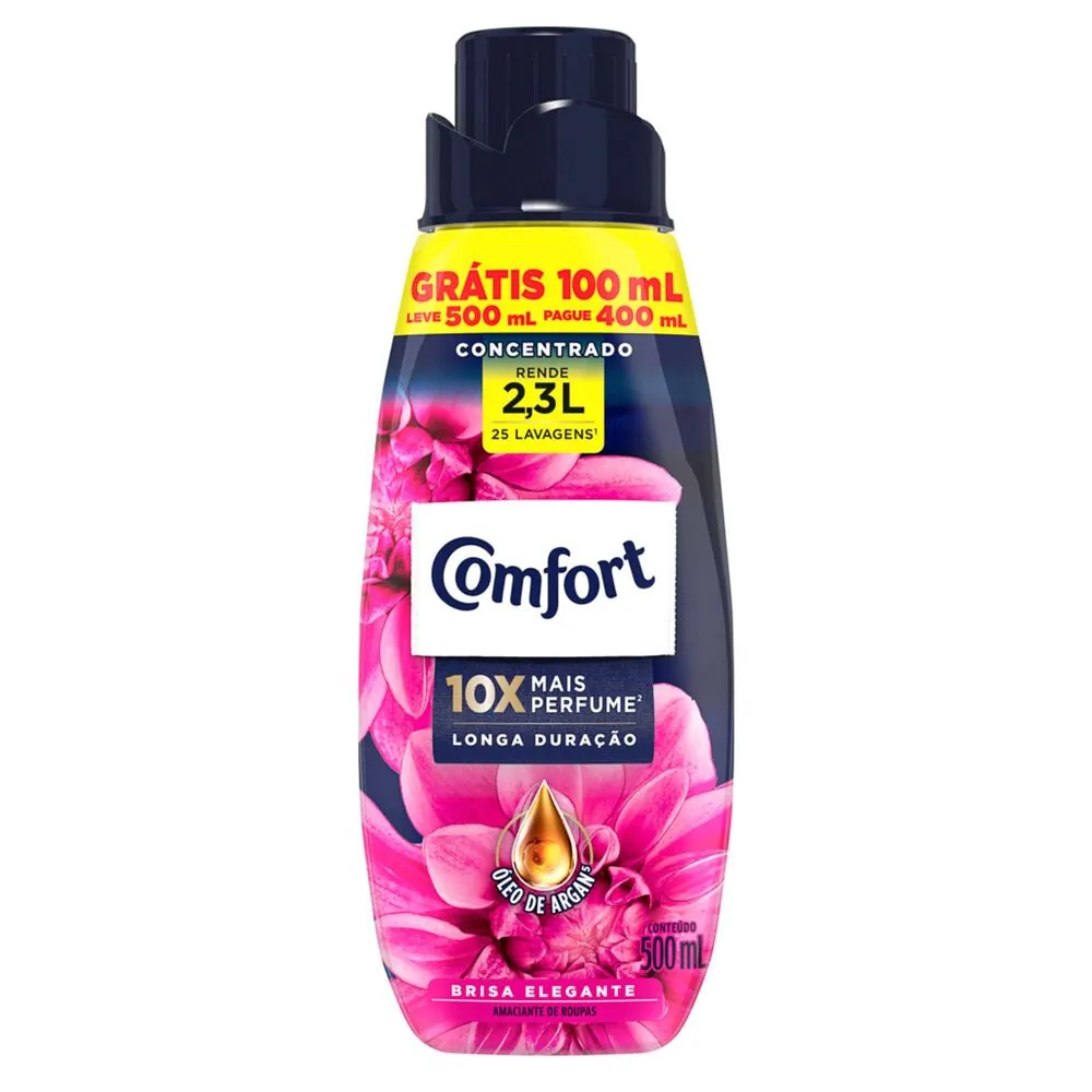 Amaciante de Roupas Concentrado Comfort 500ml