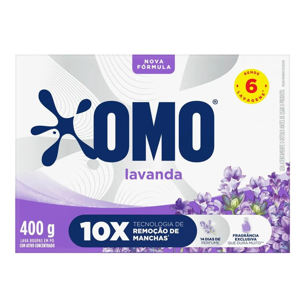 Lava-Roupas Pó Lavanda Caixa Omo 400 g