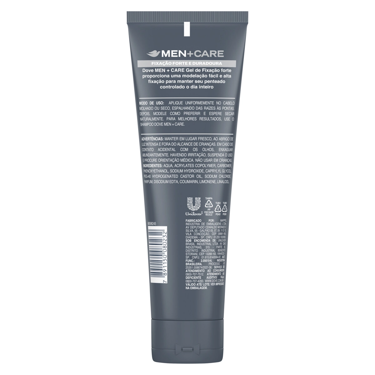 Gel Fixador Forte Dove Men Care Bisnaga 150g
