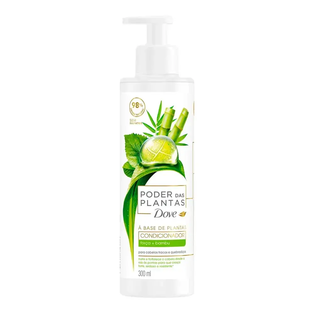 Condicionador Dove Poder das Plantas Força + Bambu Frasco 300 ml