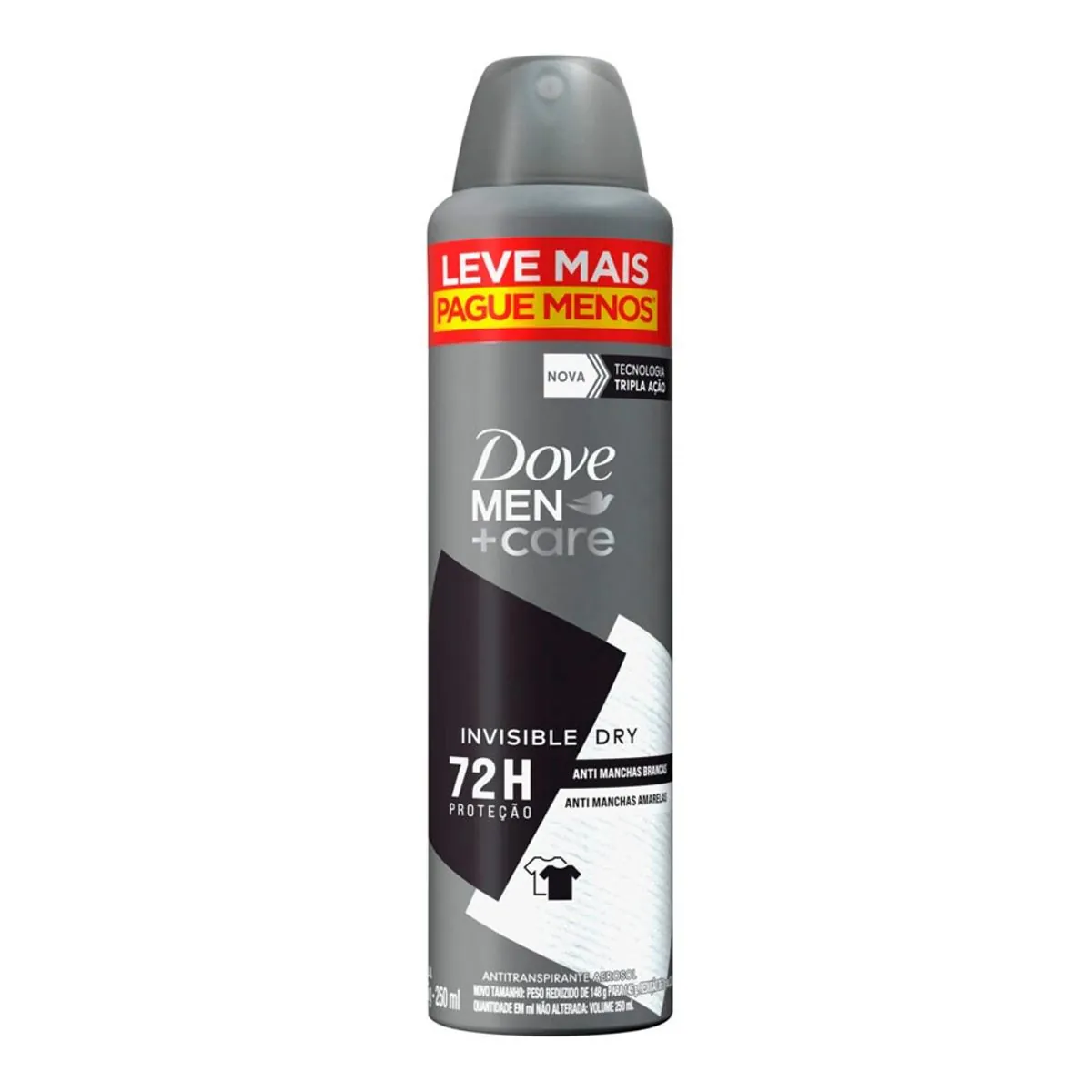 Antitranspirante Aerosol Dove Men+Care Invisible Dry 250 ml