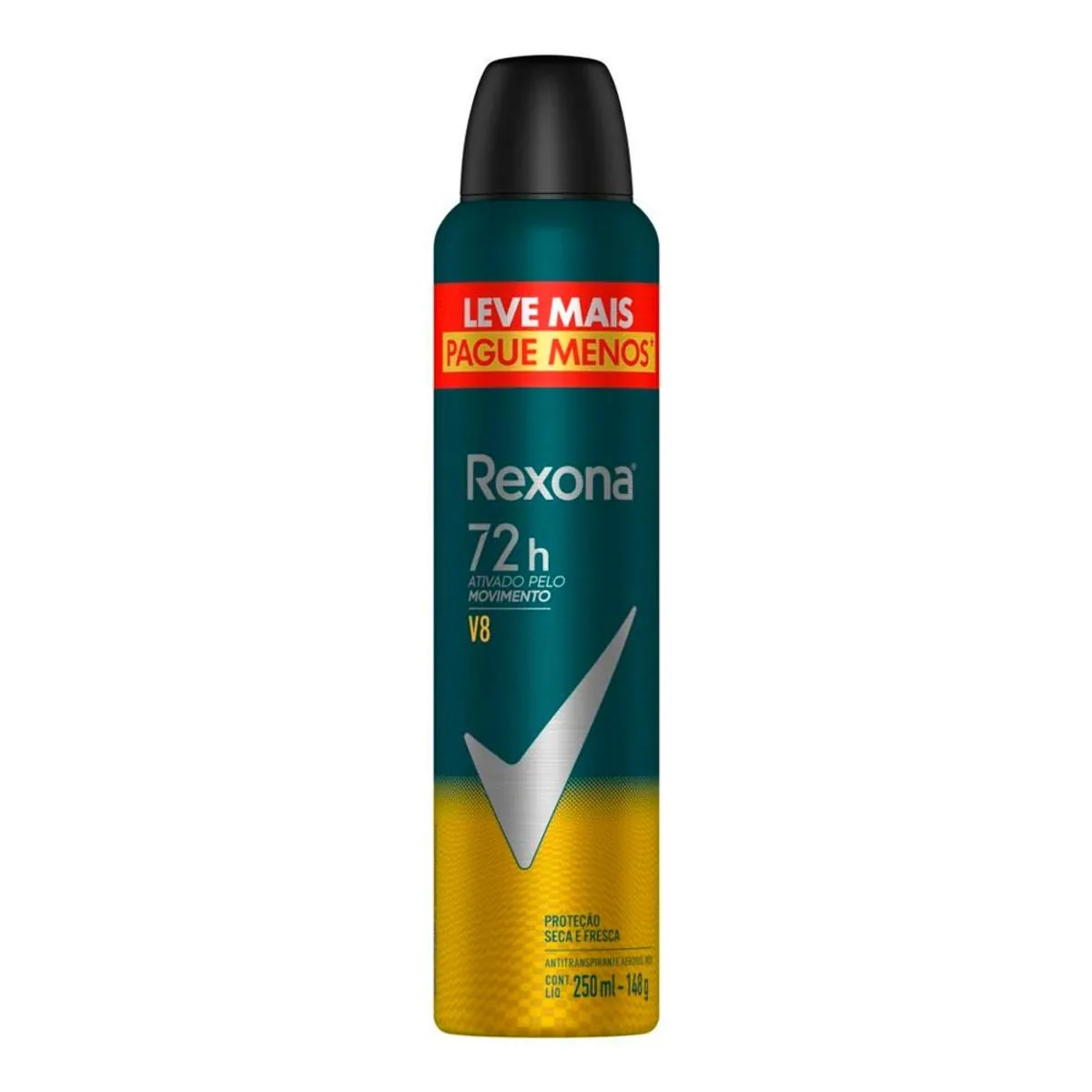 Antitranspirante Aerosol Rexona Men V8 250 ml