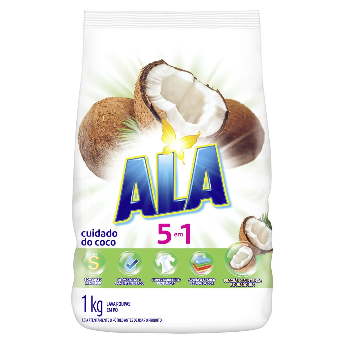 Lava-Roupas Pó Cuidado do Coco Ala 1 kg