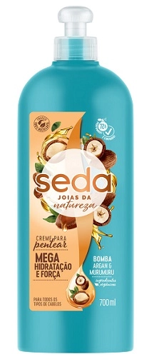 Creme para Pentear Argan &amp; Murumuru Seda Joias da Natureza Frasco 700ml