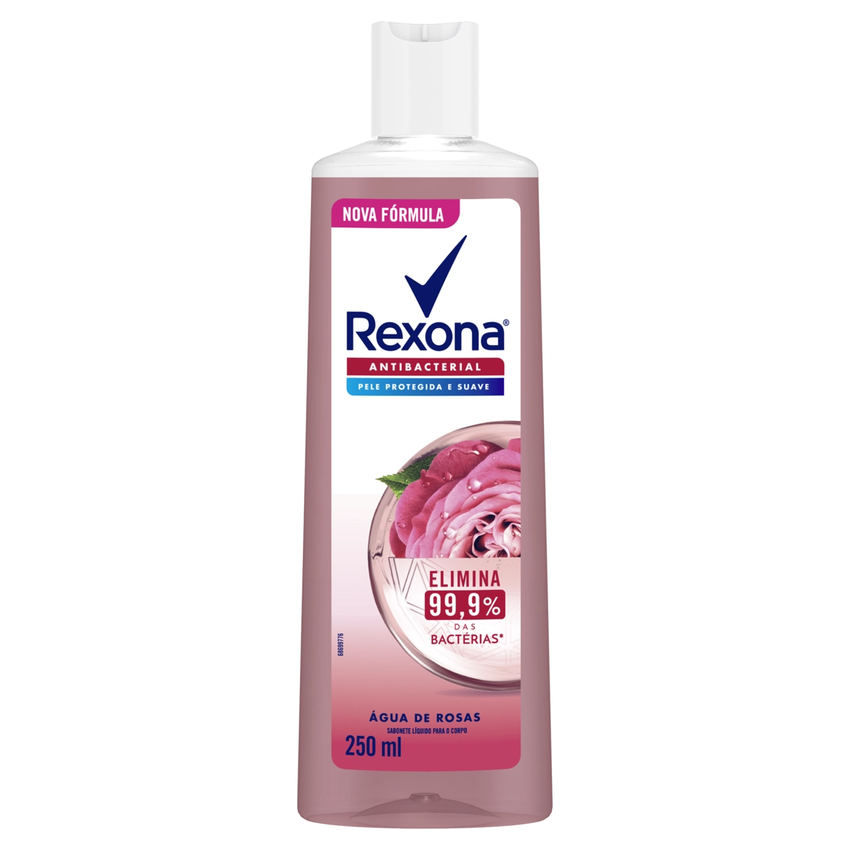 Sabonete Líquido Antibacterial água De Rosas Rexona Frasco 250ml