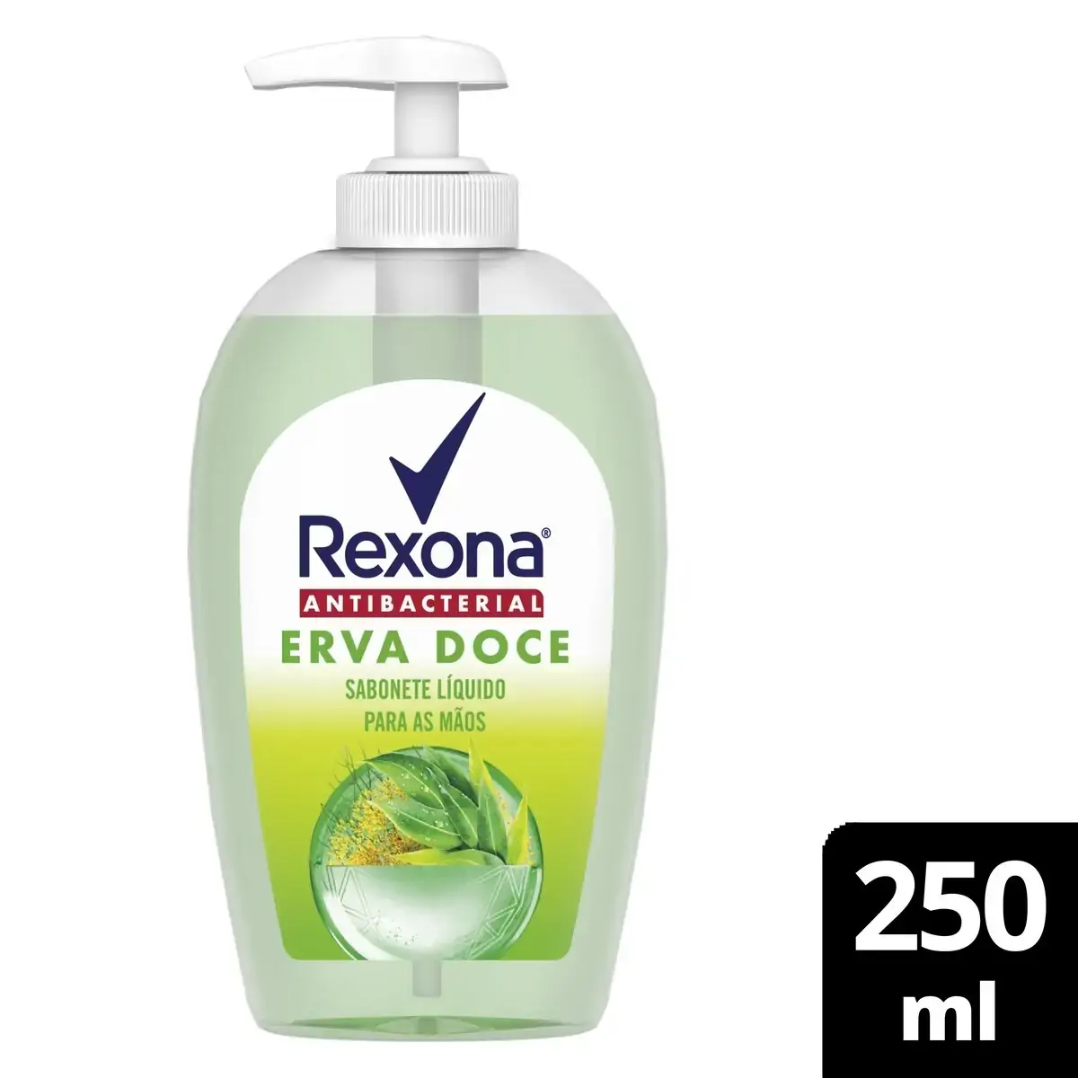 Sabonete Líquido Antibacterial Para As Mãos Erva Doce Rexona Frasco 250ml
