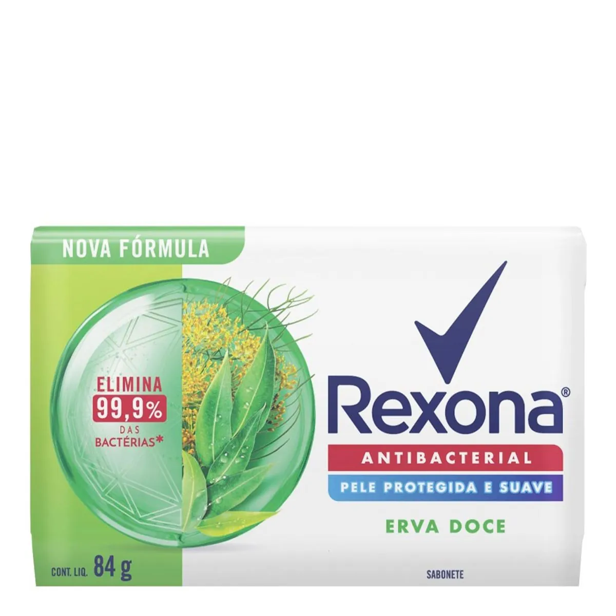 Sabonete em Barra Rexona Envoltório Erva-Doce 84g