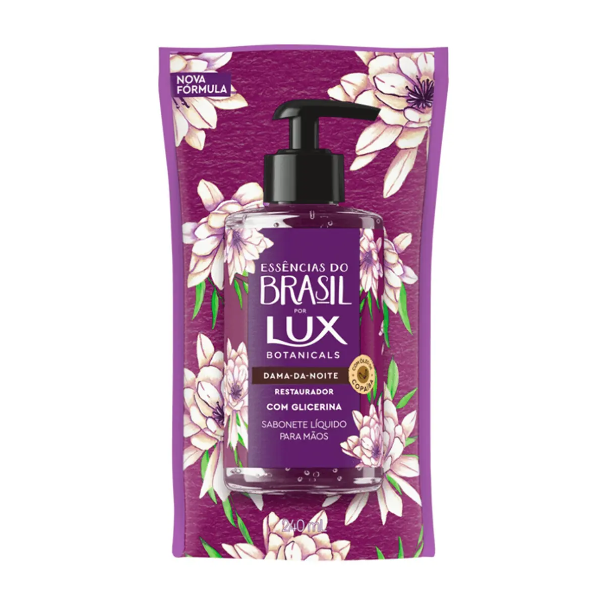 Sabonete Líquido de Glicerina para as Mãos Dama da Noite Lux Botanicals Essências do Brasil 240ml