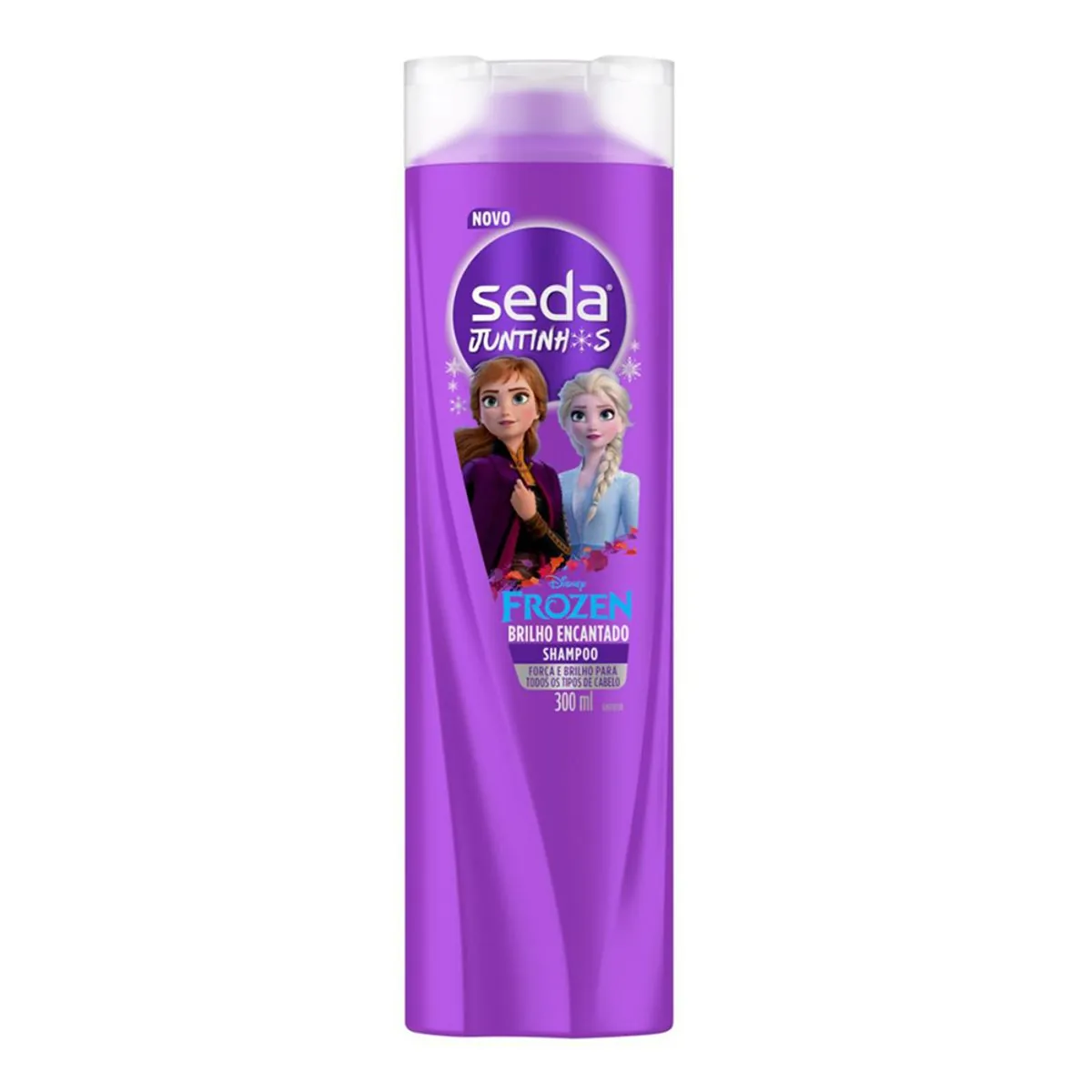 Shampoo Infantil Frozen Seda Juntinhos Brilho Encantado Frasco 300 ml