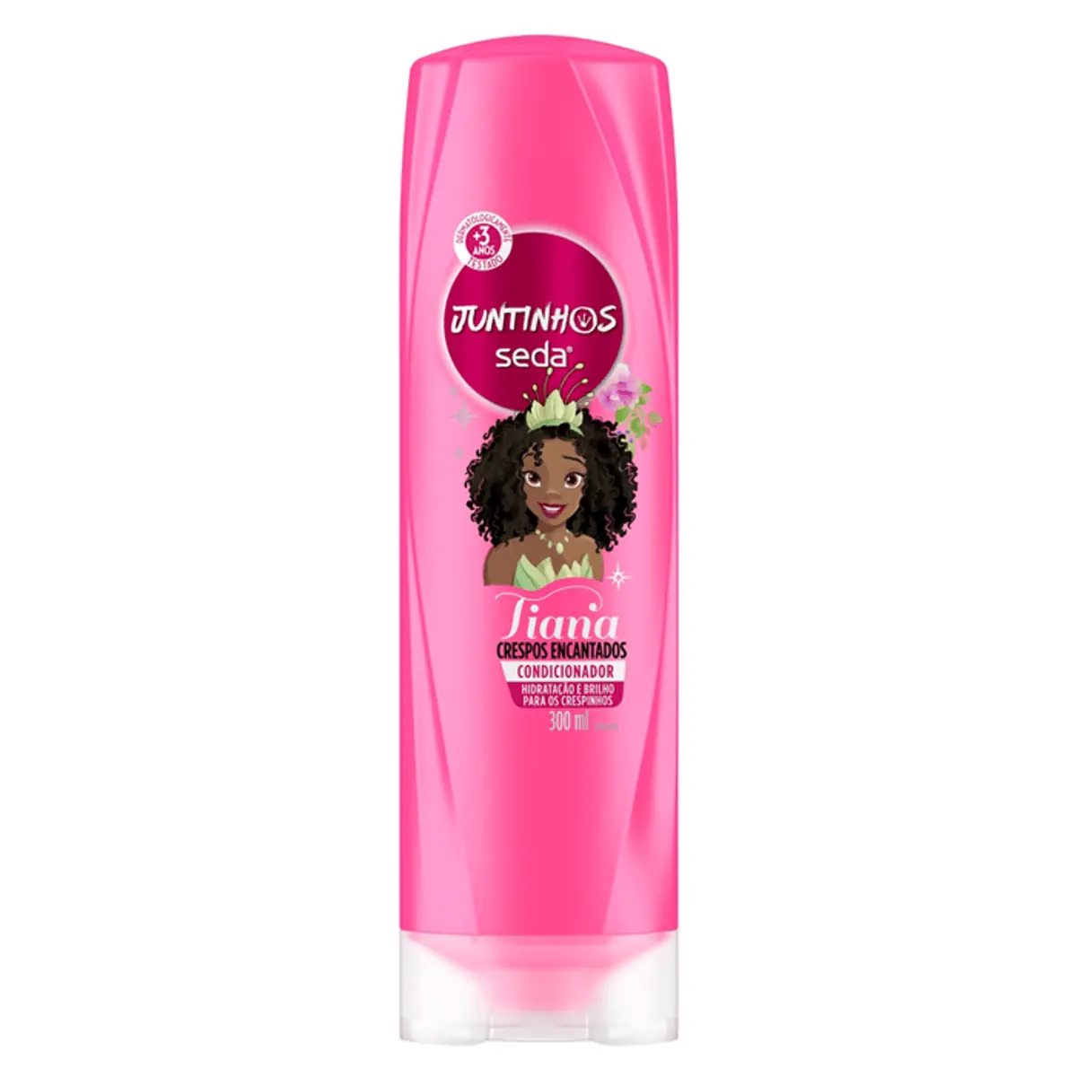 Condicionador Infantil Tiana Seda Juntinhos Crespos Encantados Frasco 300 ml