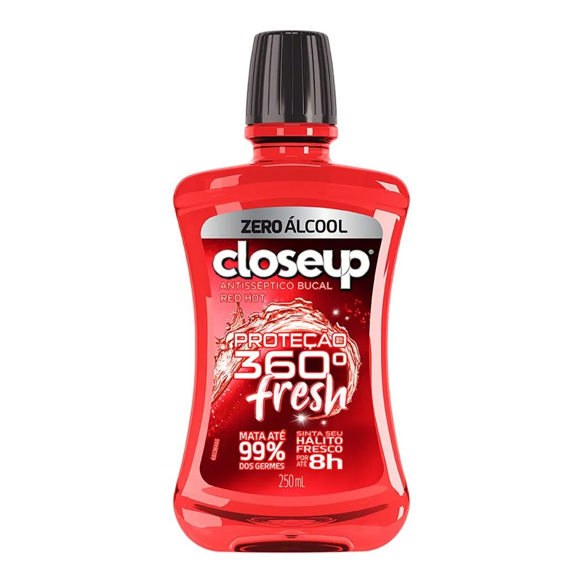 Enxaguante Bucal Antisséptico Zero Álcool Red Hot Closeup Proteção 360° Fresh Frasco 250ml
