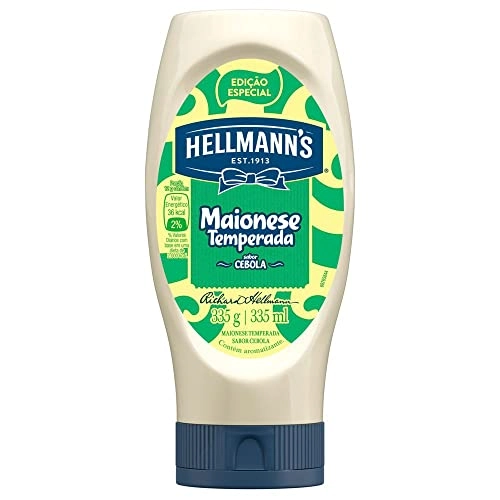 Maionese Temperada Cebola Hellmann's Squeeze 335g