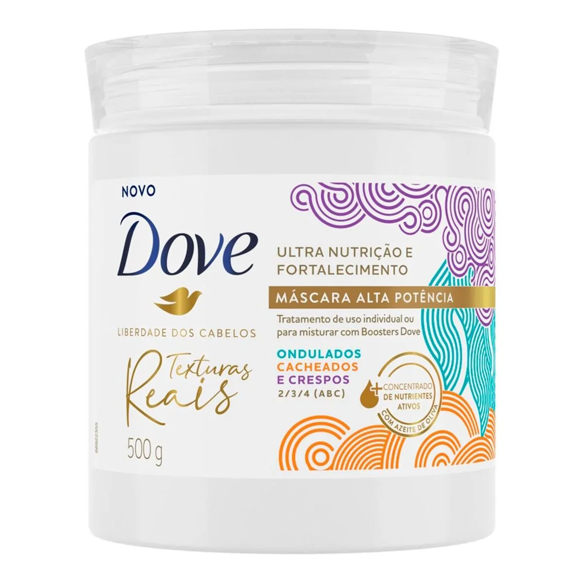 Máscara de Tratamento Dove Texturas Reais Alta Potência 500 g