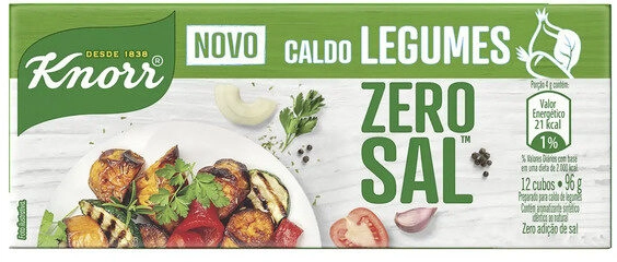 Caldo Knorr Zero Sal Legumes 96g 12 cubos