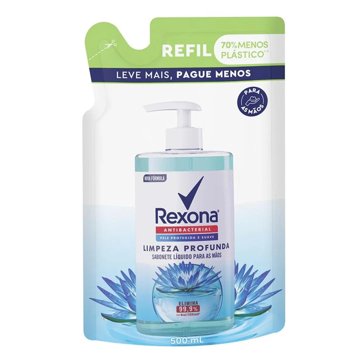 Sabonete Liquido Para Mãos Limpeza Profunda Refil Rexona 500ml