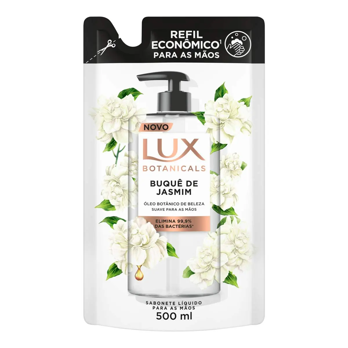 Sabonete Líquido para as Mãos Capim-Limão & Frangipani Lux Botanicals Sachê 500ml