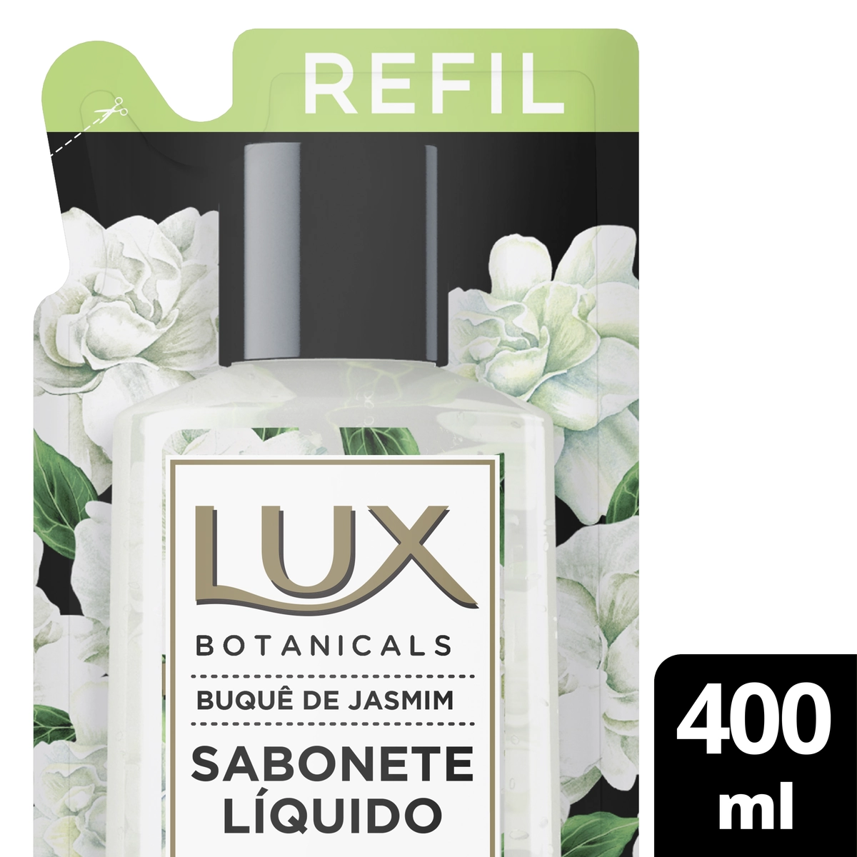 Sabonete Líquido Buquê De Jasmim Lux Botanicals Sachê 400ml Refil Leve Mais Pague Menos