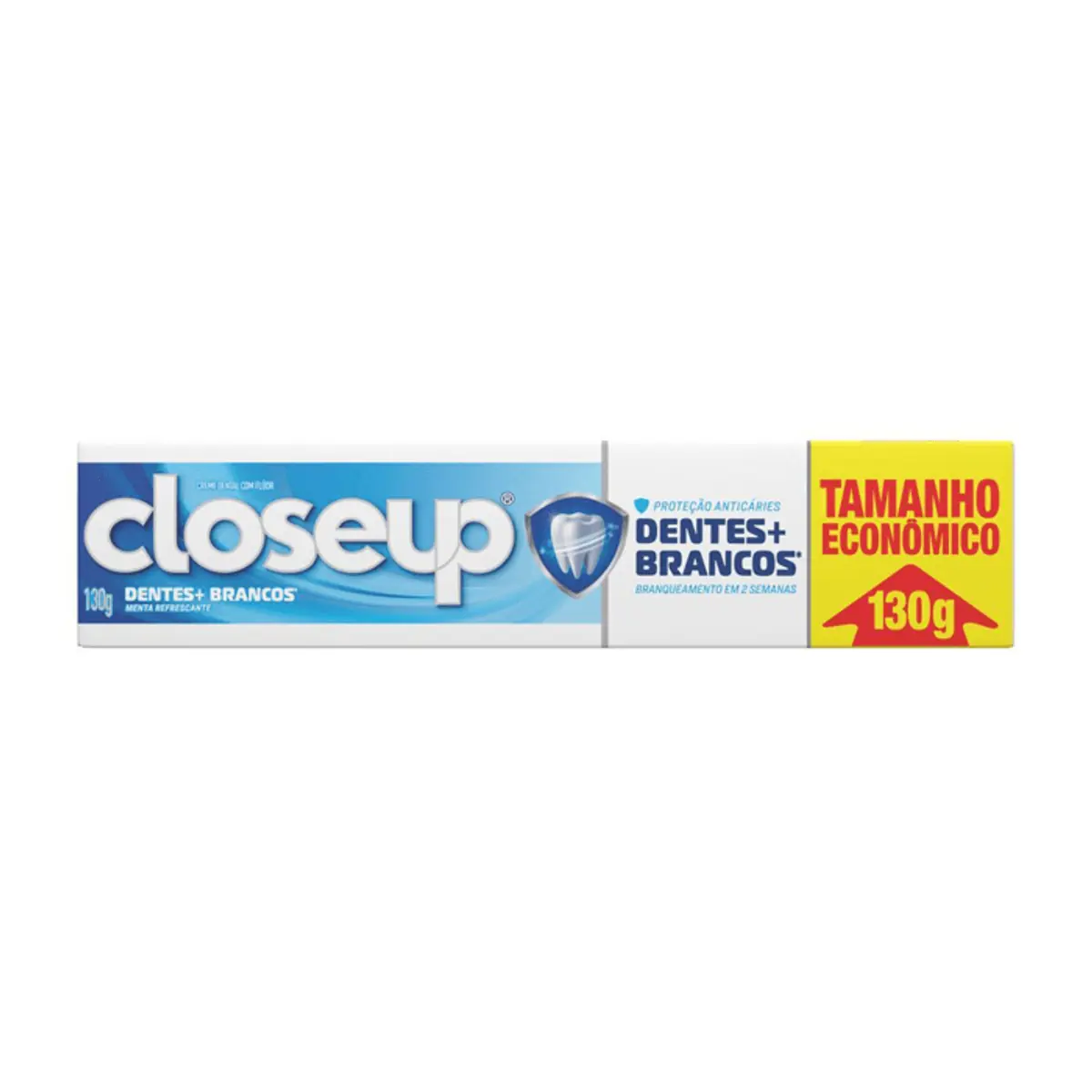 Creme Dental Menta Refrescante Closeup Dentes + Brancos Caixa 130g Tamanho Econômico