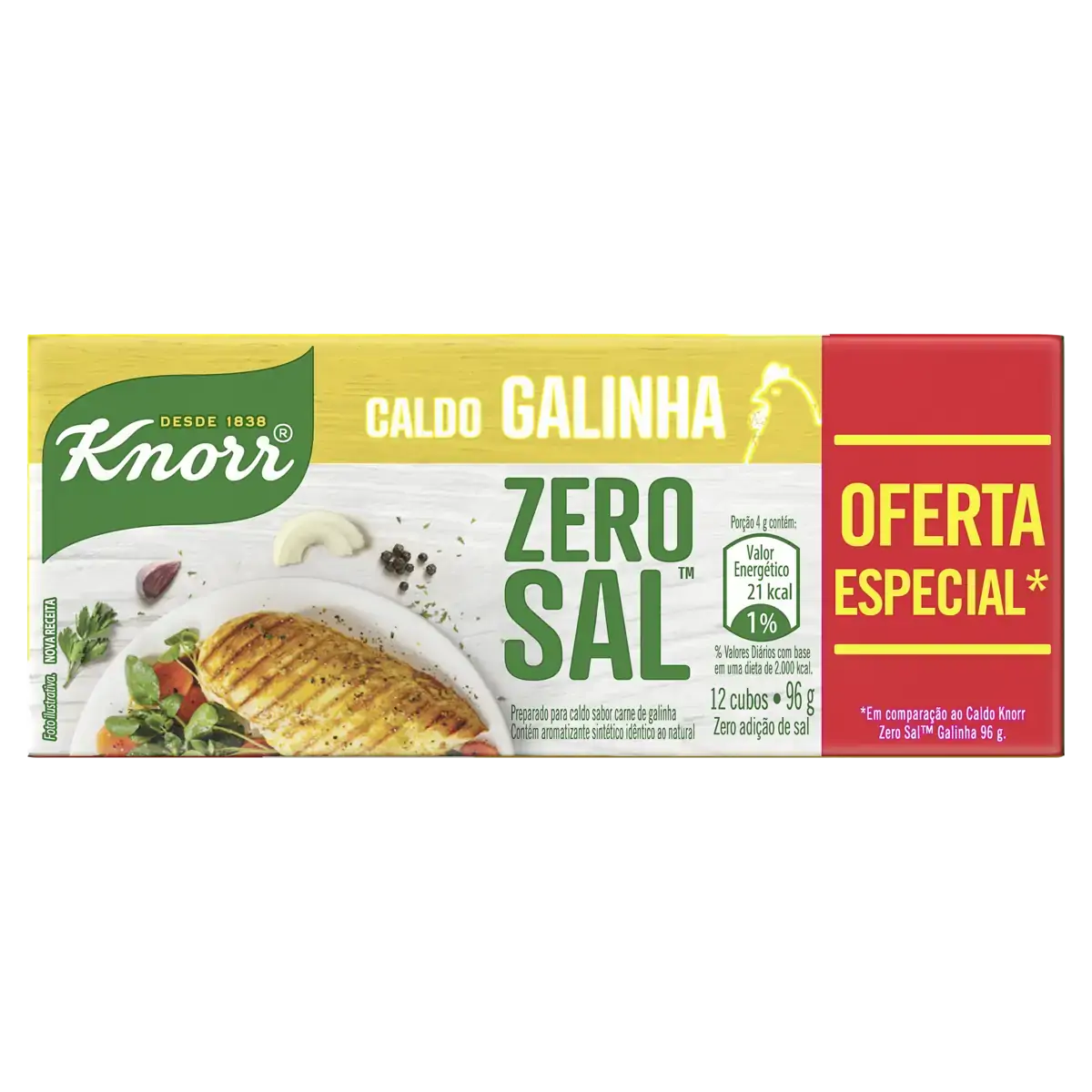 Tablete Caldo de Galinha KNORR 96g