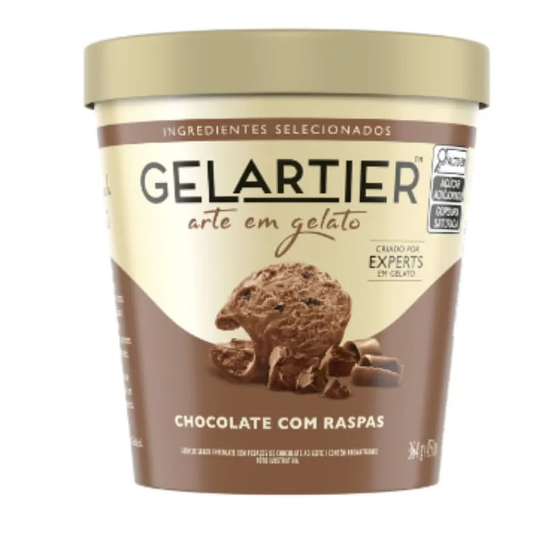 Sorvete Chocolate Gelartier 473ml