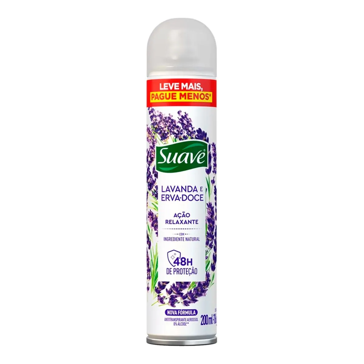 Antitranspirante Aerossol Lavanda e Erva-Doce Suave 200ml Leve Mais Pague Menos
