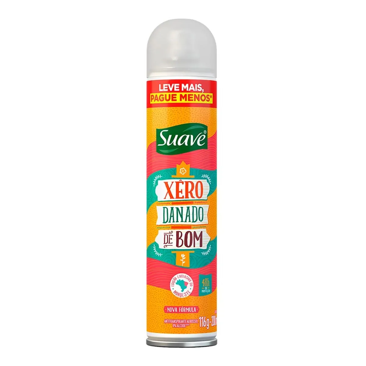 Desodorante Aerossol Suave Xêro Danado de Bom 200ml Leve Mais Pague Menos