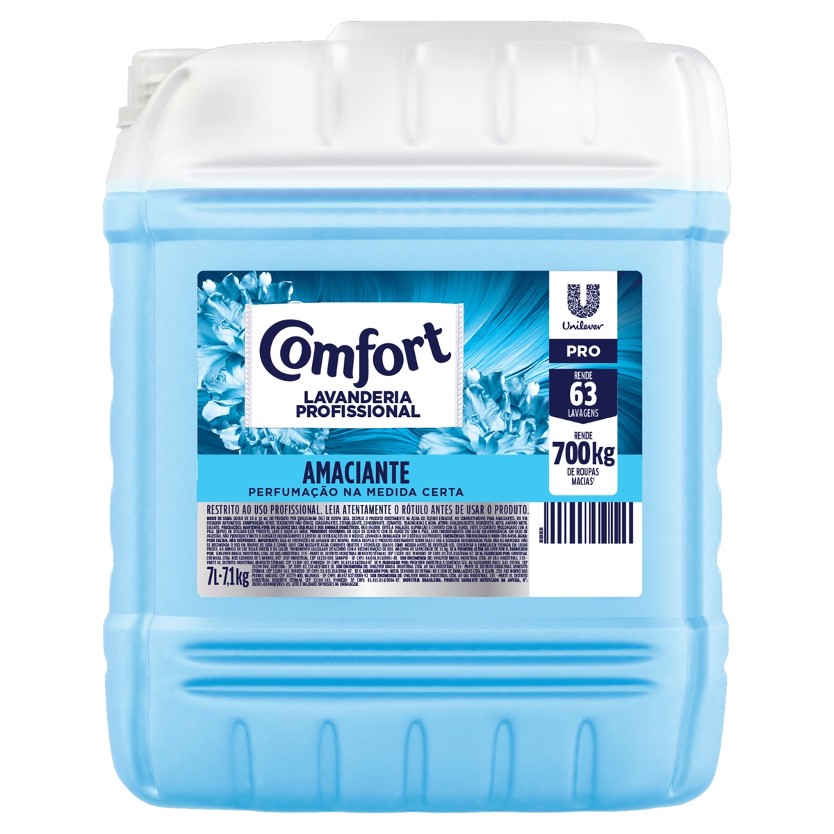 Amaciante De Roupa Diluído Original Comfort Pro Galão 7l