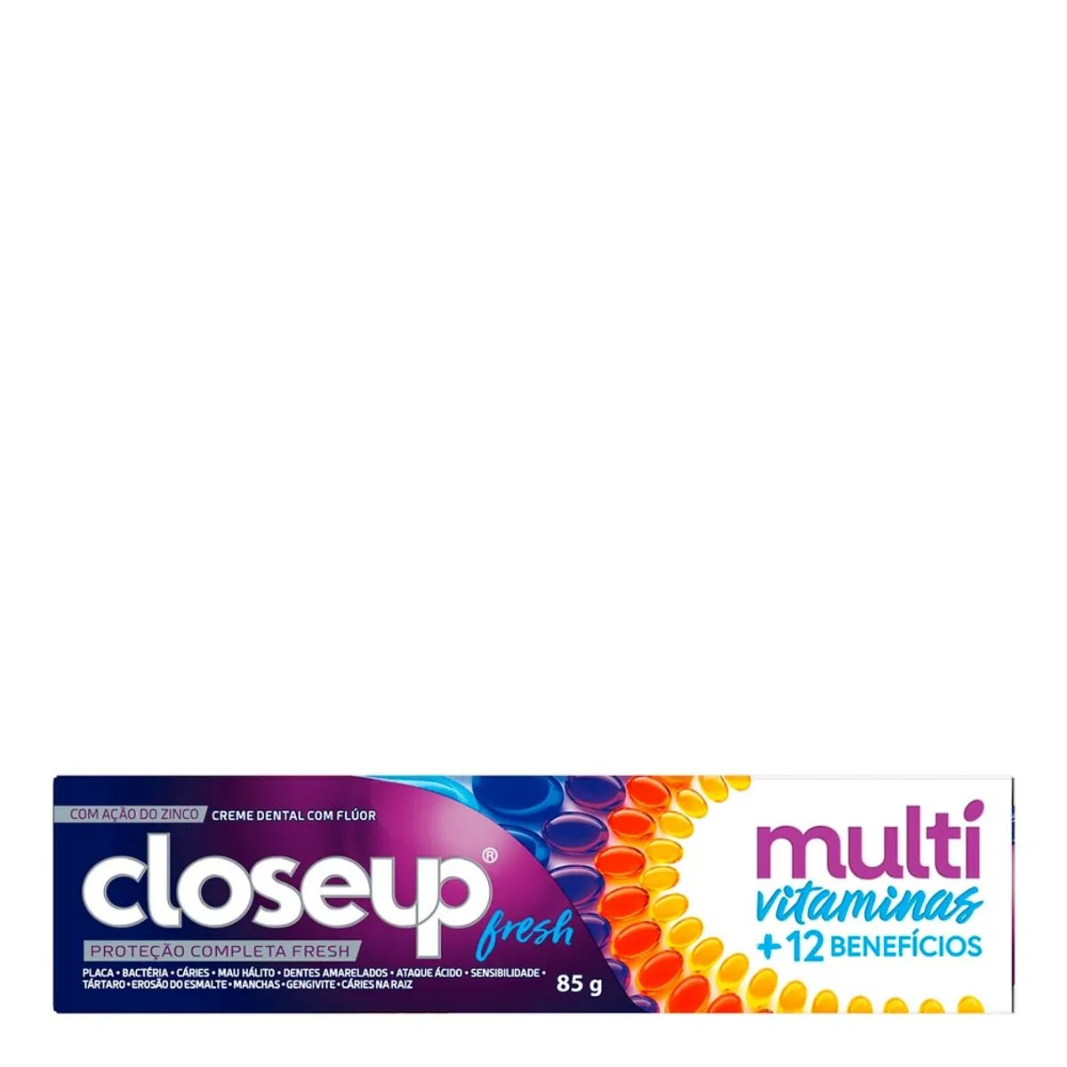 Creme Dental Closeup Multi Vitaminas +12 Benefícios Caixa 85g