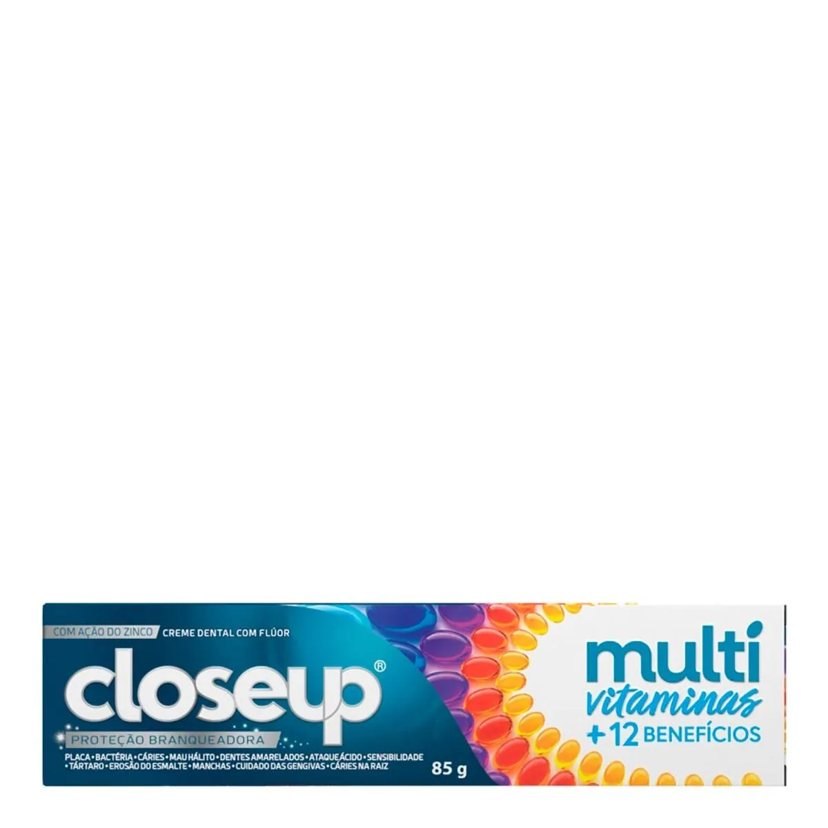 Creme Dental Closeup Multivitaminas + 12 Benefícios Caixa 85g