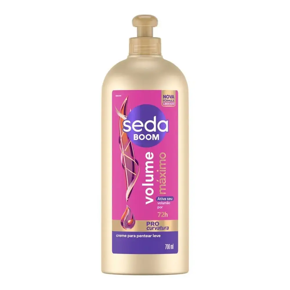 Creme Para Pentear Seda Boom Volume Máximo Frasco 700ml