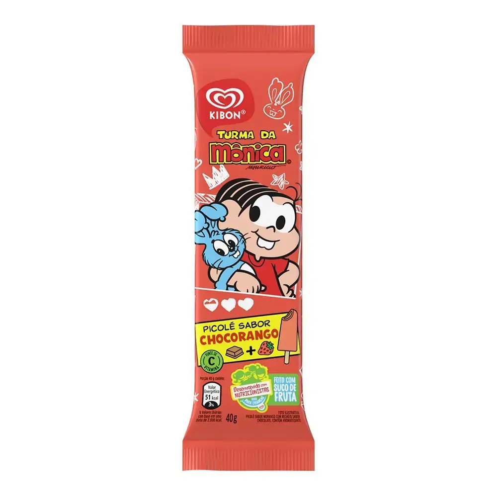 Sorvete De Palito Chocorango Mônica Kibon 1 Unidade