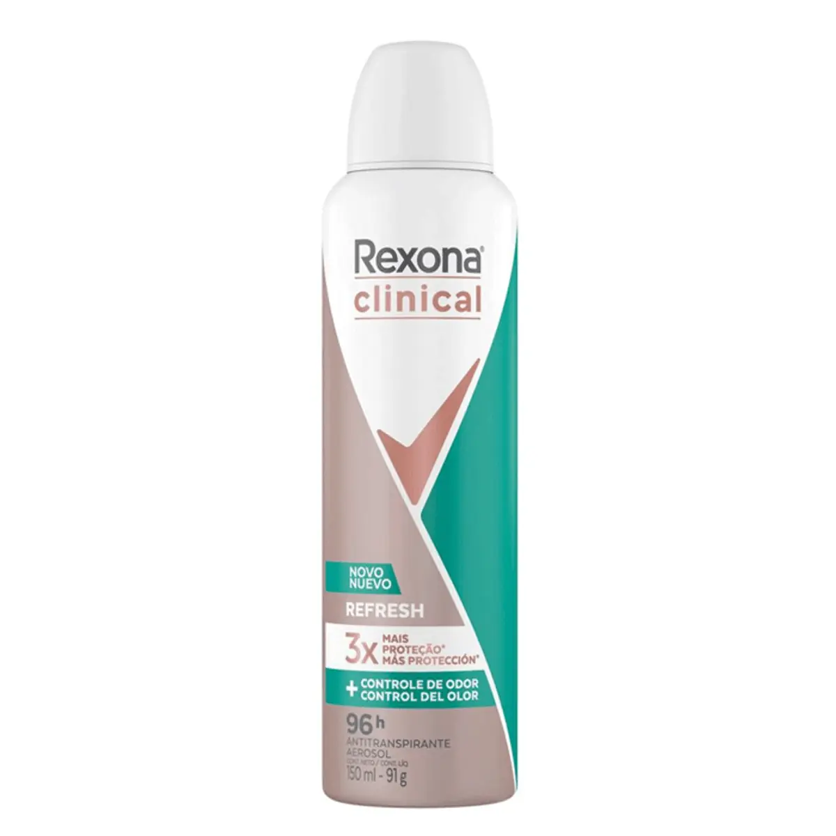 Antitranspirante Aerossol Refresh Rexona Clinical 150ml Spray
