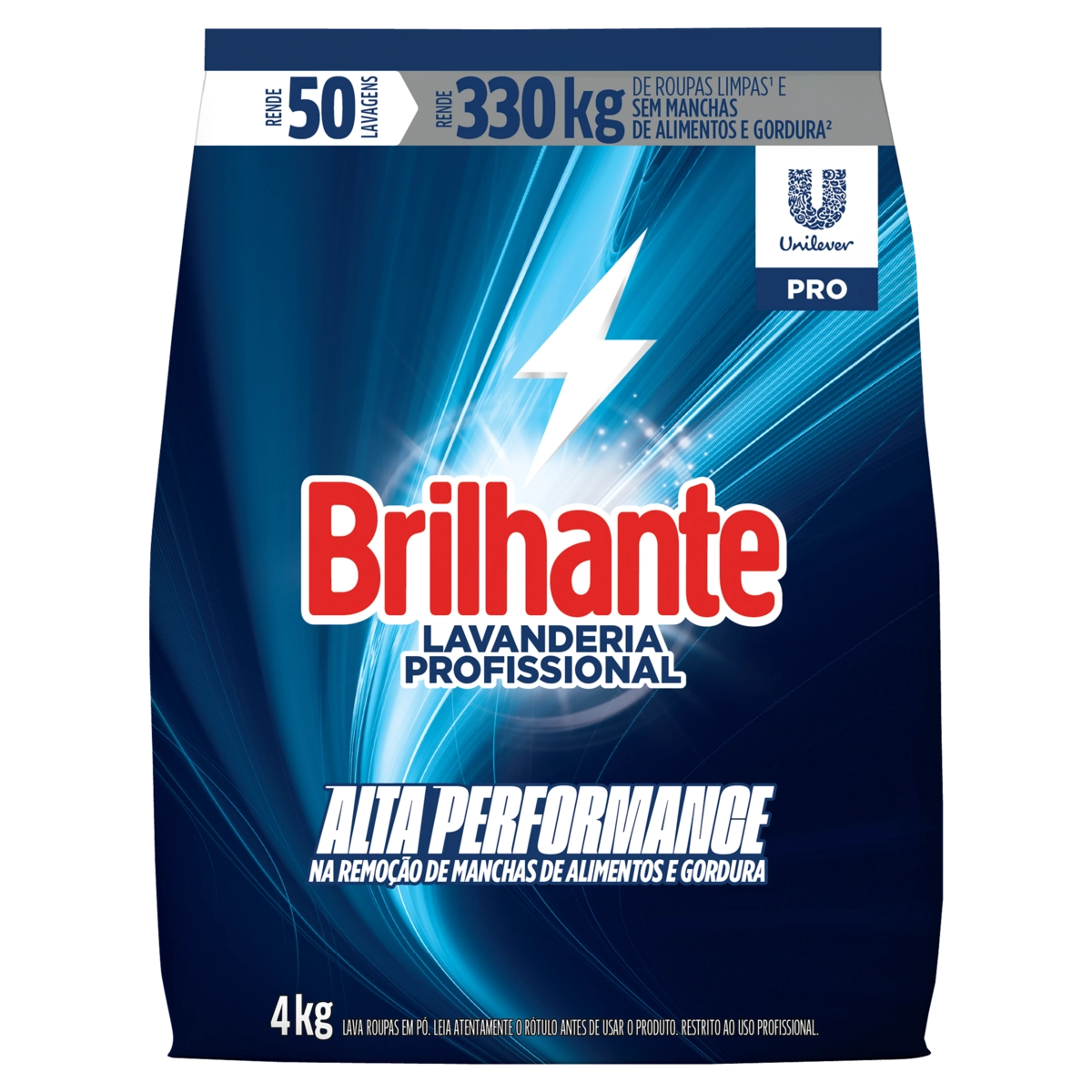 Lava Roupas Pó Brilhante Pro Pacote 4kg