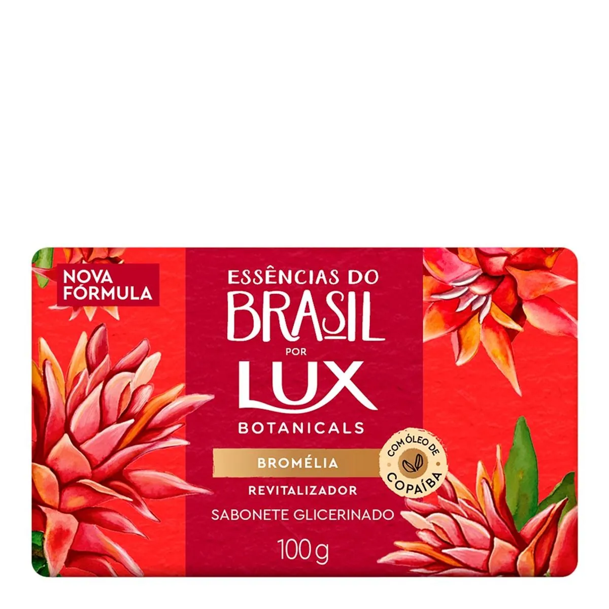 Sabonete Barra Glicerinado Bromélia Lux Botanicals Essências Do Brasil Envoltório 100g