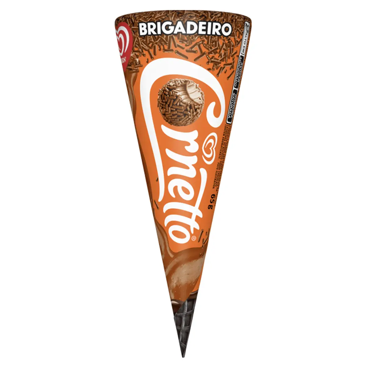 Sorvete Brigadeiro Kibon Cornetto 65g