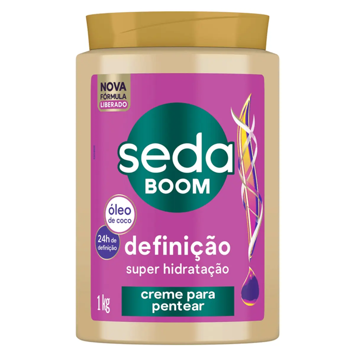 Creme Para Pentear Seda Boom Definição Pote 1kg