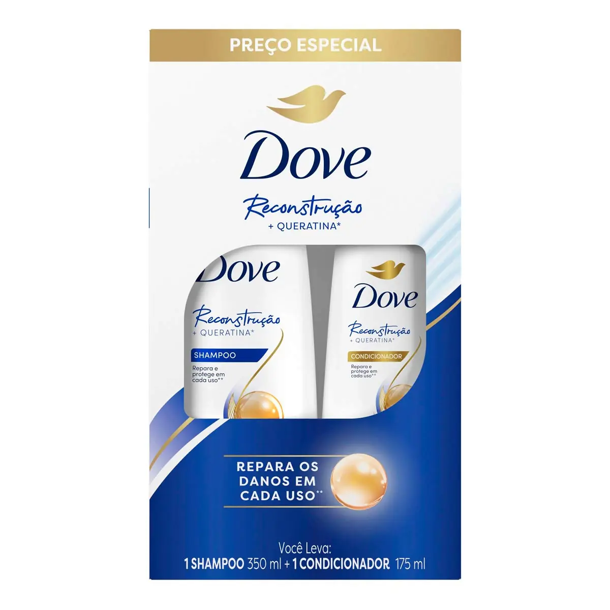 Sh/cond Reconstrucao Dove 370/175ml