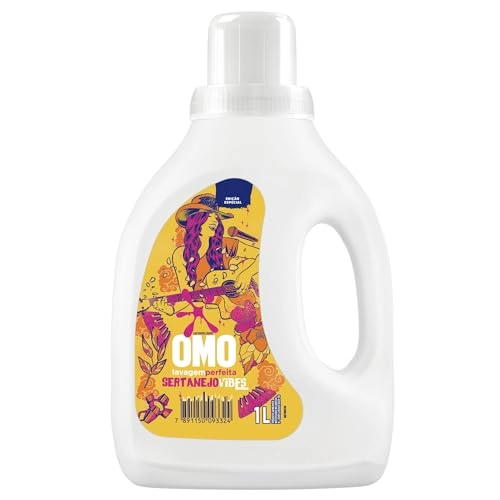 Lava Roupas Líquido Omo Lavagem Perfeita Frasco 1l Edição Especial Sertanejo Vibes