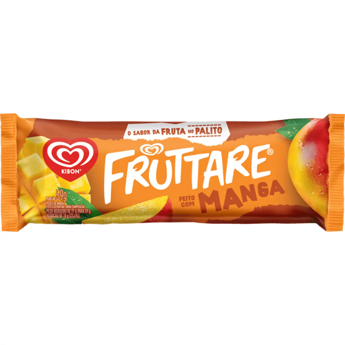 Picolé Manga Kibon Fruttare Pacote 59g