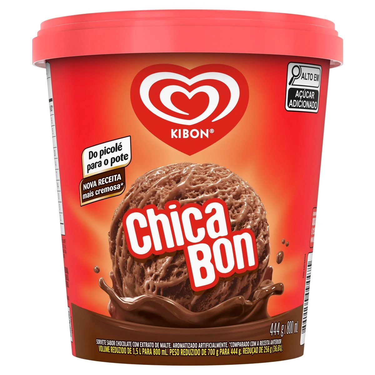 Sorvete Chicabon Kibon Pote 800ml