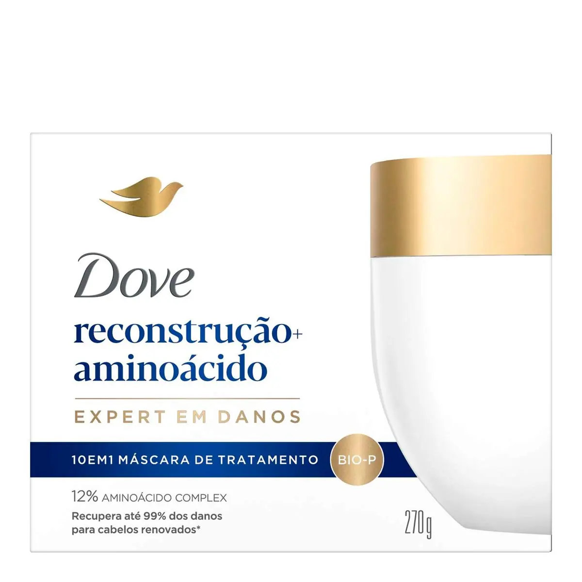 Máscara de Tratamento Reconstrução Dove Pote 270g