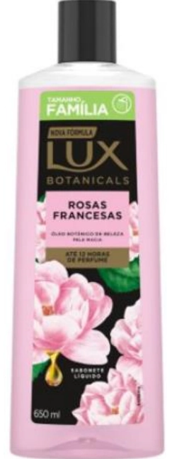 Sabonete Líquido Rosas Francesas Lux Botanicals Frasco 650ml Tamanho Família