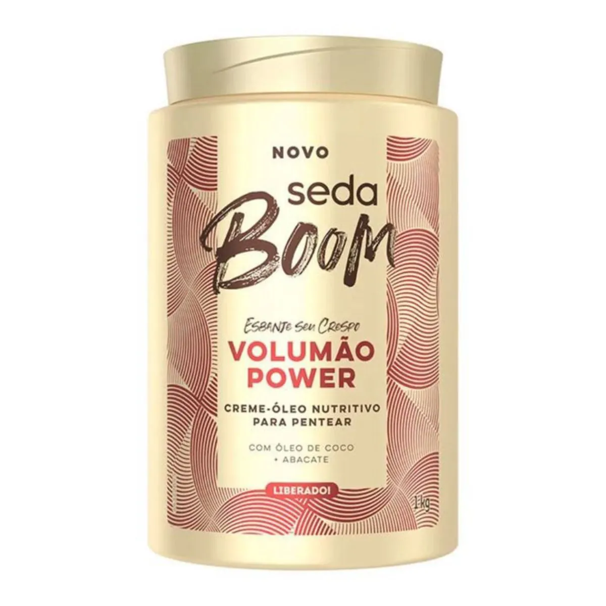Creme Para Pentear Seda Boom Volumão Power Pote 1kg